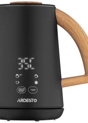 Вспениватель-подогреватель ardesto 500вт, емкость резервуара-500мл, led-дисплей, черный