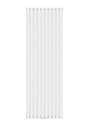 Вертикальний радіатор ellipse double 600х1800-10 (50 мм), anticor, білий
