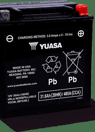 Мото аккумулятор 12v 31.6ah (166 х 126 х 175) agm мотоаккумулятор для скутера yuasa yix30l-bs