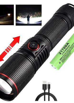 Якісний ліхтар акумуляторний bl-s009-p50 3 режими із зарядкою від usb для побутових завдань