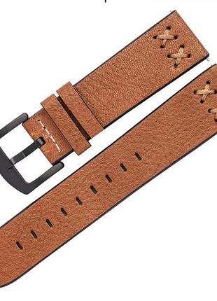 Шкіряний ремінець для huami amazfit stratos / amazfit pace / gtr 47 mm / gtr 2 / 2e / amazfit gtr 3 коричневий