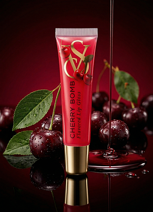 Victoria’s secret cherry bomb блеск для губ с ароматом вишни | глянцевый