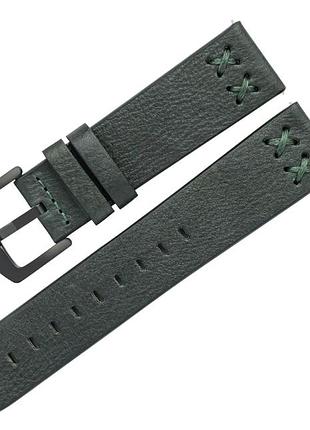 Шкіряний ремінець для huami amazfit stratos / amazfit pace / gtr 47 mm / gtr 2 / 2e / amazfit gtr 3 зелений