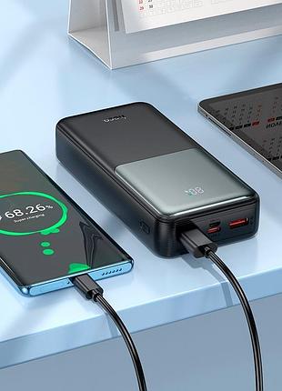 Power bank hoco j136a 20000mah з функцією швидкої зарядки 2usb/1type-c, 22.5w/3a