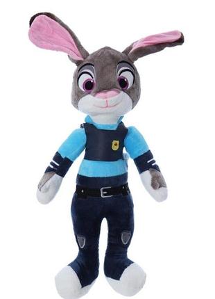Мягкая игрушка джуди хоппс зоотрополис disney zootopia, зайчик 40 см, детская игрушка для игр и декора, подарок детям