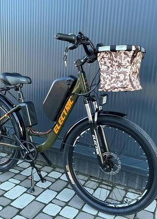 Электровелосипед cubic-bike electric 27.5" хаки 1000 ватт 20.3ач 48в