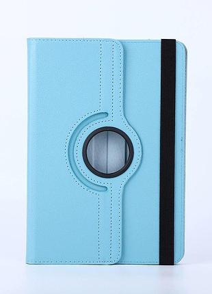 Универсальный чехол книжка-подставка leather case premium на планшет 10" голубой