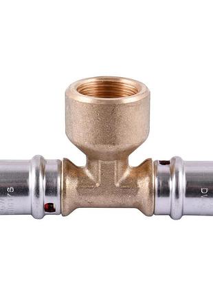 Тройник с внутренней резьбой пресс ape italy ap 132 16х1/2″х16