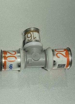 Тройник композиционный ppsu uponor s-press 20-16-20