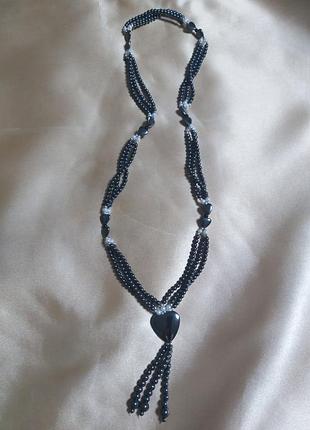 Кольє з гематиту