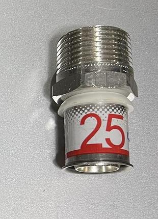 Штуцер с внешней резьбой uponor s-press 25-1 вр