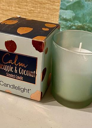Англія 🇬🇧 candlelight ананас 🍍 і кокос 🥥 заспокійлива аромасвіча