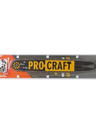 Комплект из шины и цепи procraft ch16-3/8 (2 цепи и 1 шина)