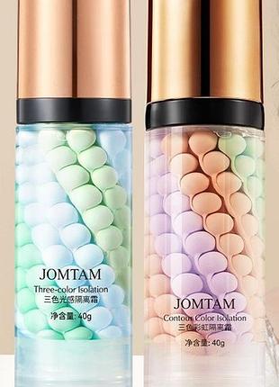 База под макияж для лица трехцветная jomtam<>jolyum 3в1 теплая + холодная