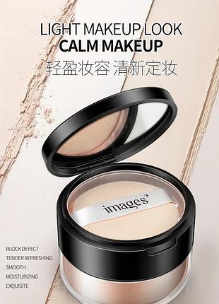 Финишная рассыпчатая пудра images/hymey`s rejuvenation repair makeup powder тон 02 айвори белый 15г