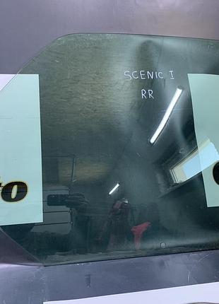 Скло дверей задніх правих renault scenic 1
