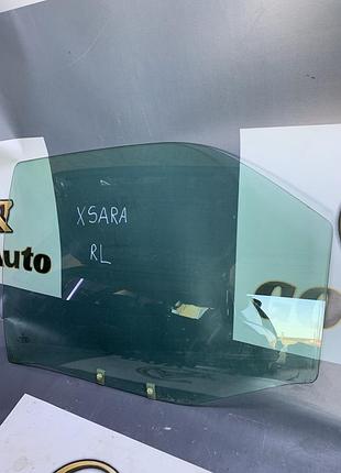 Скло дверей заднє ліве citroen xsara