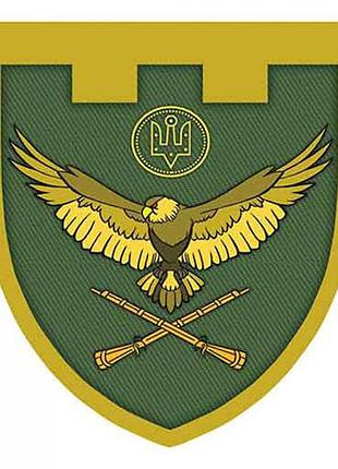 Шеврон тро птица ружья олива объемное