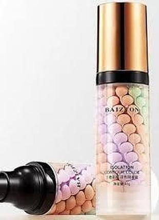 База основа под макияж для лица трехцветная baizton isolation contour color 3в1 40мл