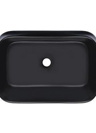 Раковина-чаша qtap scorpio 550х390х120 matt black qt14112243mbn