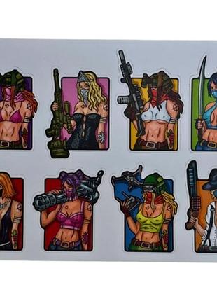Стікерпак "tactical girls" (8473)