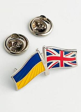 Значок украина-британия