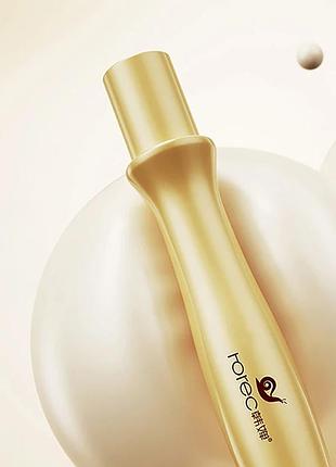 Роллер для кожи вокруг глаз с муцином улитки и жемчугом rorec snail pearl eye essence 15мл