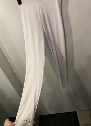 Білі лосини, розмір s.3 фото
