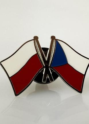 Значок флаг польши / чехии