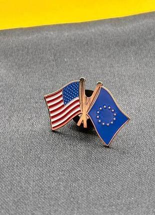 Значок dobroznak сша / ес (8133)