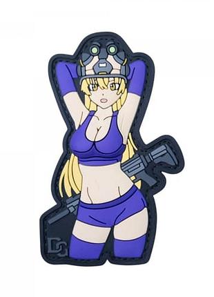 Пвх патч (шеврон) dobroznak "purple waifu"