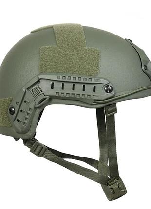 Шолом військовий балістичний fast helmet nij iiia військова каска каска олива