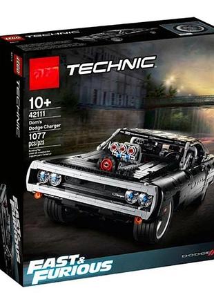 Конструктор dodge charger доминика торетто 1077 деталей