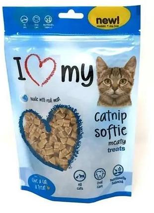 Мясное лакомство с кошачьей мятой для кошек i love my cat, 250 г