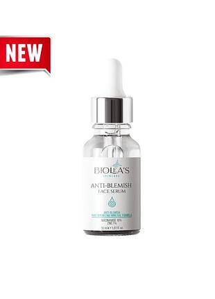 Сыворотка для жирной и проблемной кожи с акне anti blemish face serum, 30 мл.