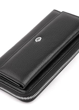 Гаманець шкіряний жіночий st leather 19292 чорний