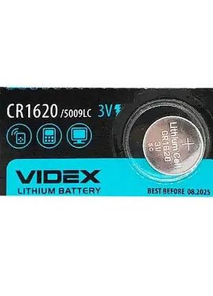 Батарейки літієва videx cr1620/5009lc 3v 5 шт. 64036