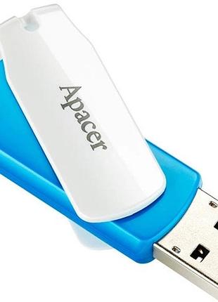 Флеш-накопичувач apacer usb 3.2 gen 1 ah357 64gb blue ap64gah357u-1