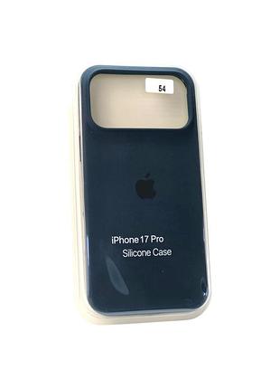 Чохол силіконовий для iphone 17pro silicone case orig full no54 steel blue 4you