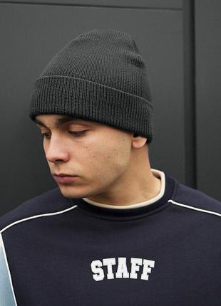 Повсякденна шапка для чоловіків staff 14 dark gray