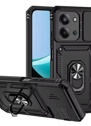 Чехол ummi camshield serge ring для xiaomi redmi 15c (global) / poco c85 (global) черный / black