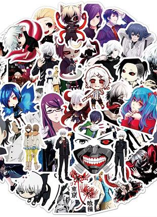 Набір стикерів аніме токійський гуль tokyo ghoul 50 шт (1994)