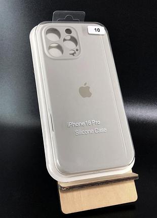 Чехол силиконовый для iphone 16pro silicone case orig full camera №10 stone 4you