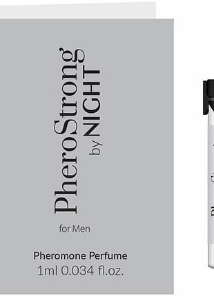 Духи чоловічі з феромонами pherostrong by night для чоловіків 1 мл