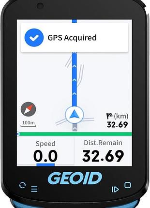 Gps велокомпьютер geoid cc600, беспроводной спидометр для велосипеда с bluetooth, трекинг маршрута, водонепроницаемый