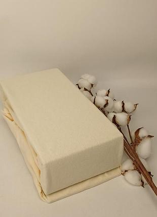 Простирадло на резинці ае 100x200 cream