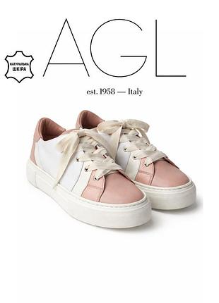 Agl est.1958 italy кроссовки из натуральной кожи