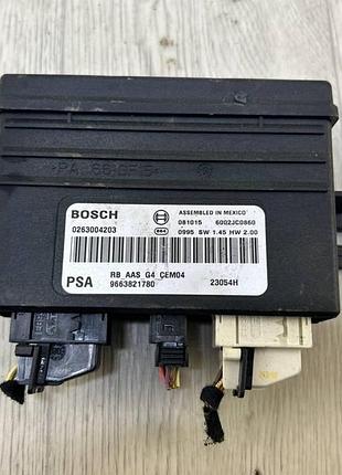 Блок управления парктрониками citroen c4 picasso (07-14 ), с5, peugeot 407 oe:9663821780, 0263004203