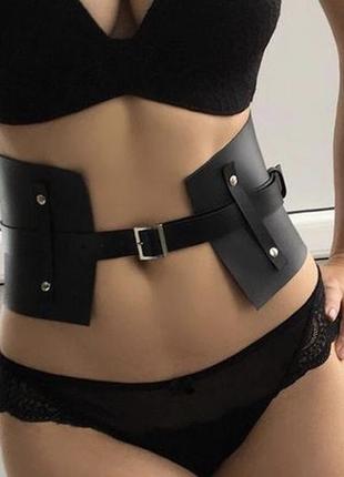***шкіряний пояс - портупея***