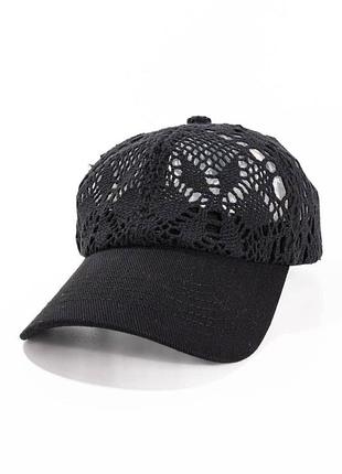 Бейсболка lace в черном цвете